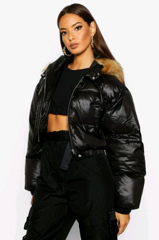 boohoo bubble coat